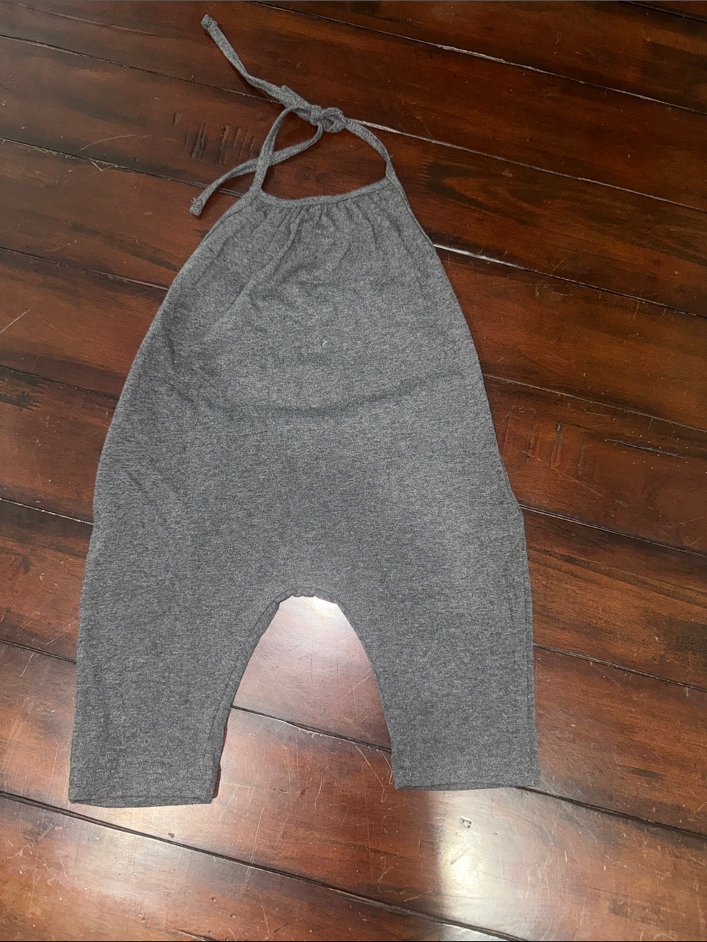 Kids Halter Romper - Gray